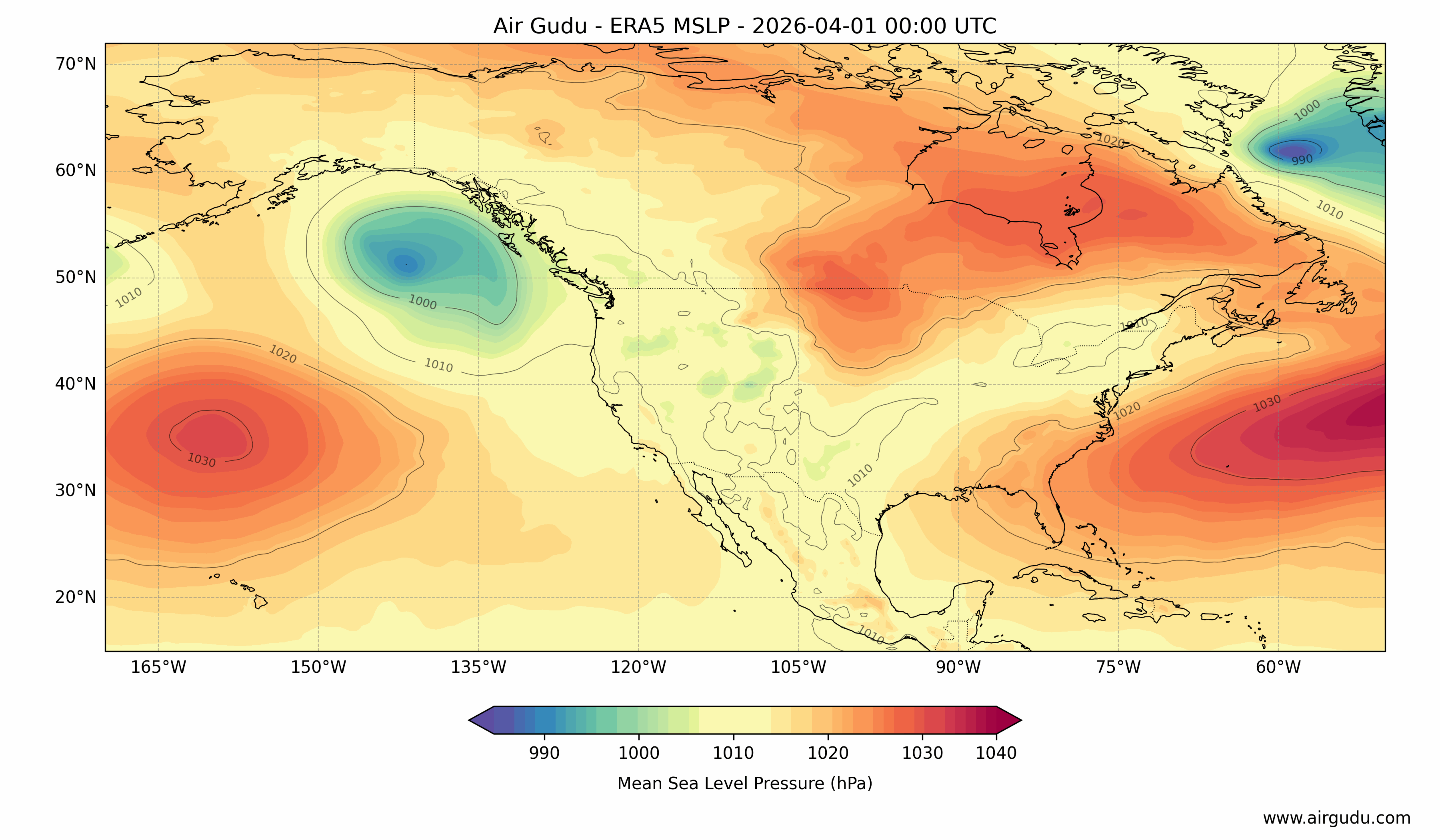Visualization of surface temperature