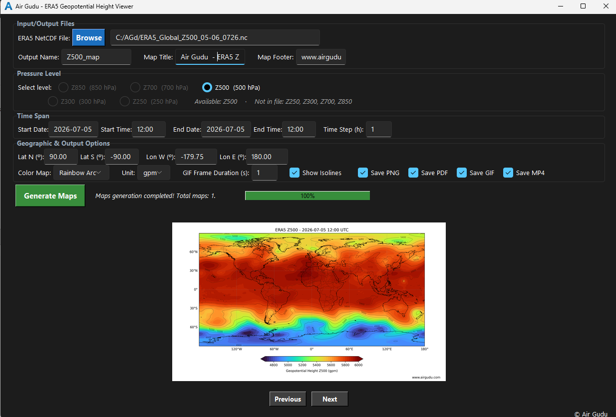 Air Gudu Software Interface
